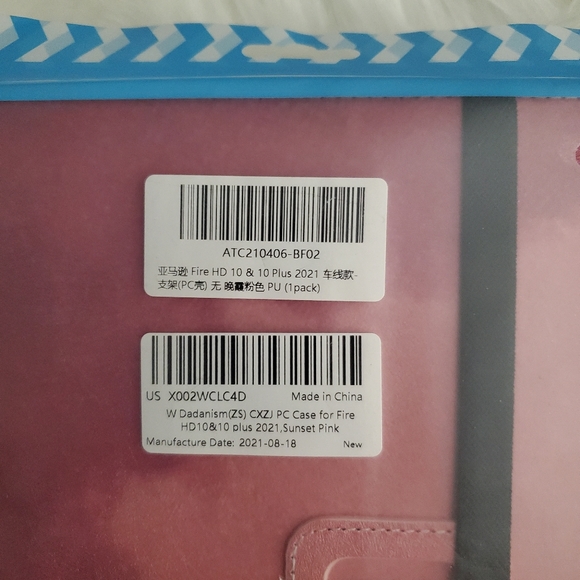 NWT DADANISM Case All-New Kindle Fire HD 10 Tablet 11th Gen 2021 Release Pink - Picture 6 of 7